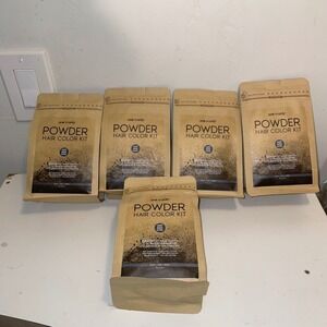 One 'n Only Powder Hair Color Kit Permanent Black Ammonia Free Lot of 5